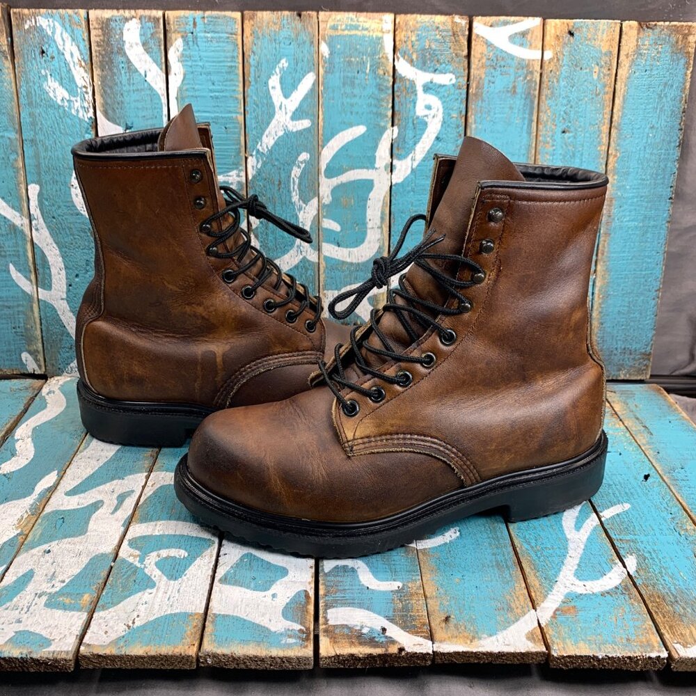 Vintage Red Wing Lace up 23013 Soft Toe  Boot Mens 7.5(3E) Made in USA